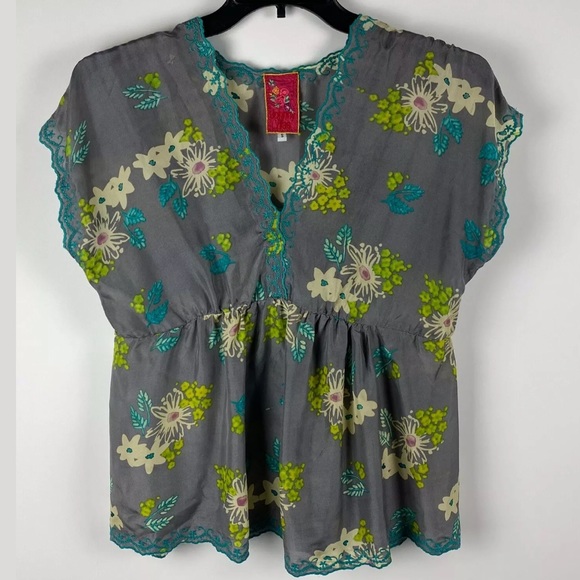 Johnny Was Tops - Johnny Was Silk Blouse